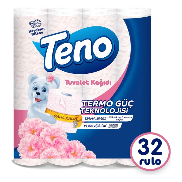 Teno Pudra Kokulu 32'li Tuvalet Kağıdı - Görsel 5