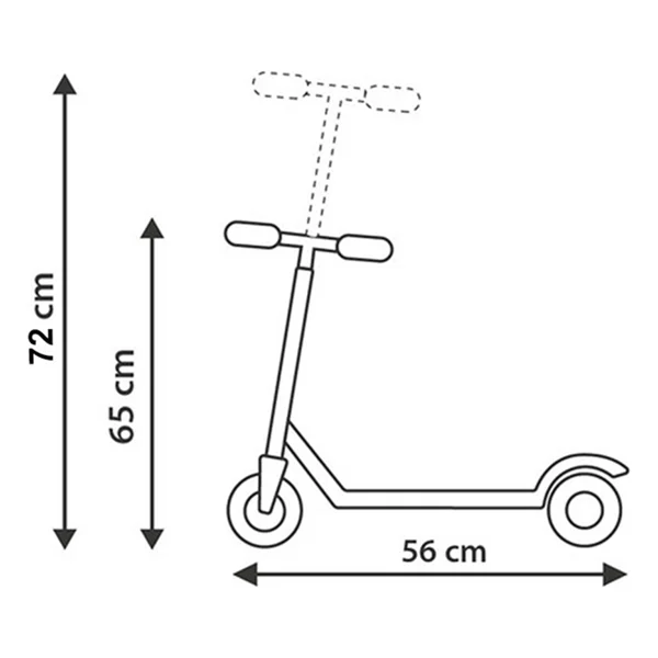 Rookie Işıklı Pembe 3 Tekerlekli Çocuk Scooter - Görsel 4
