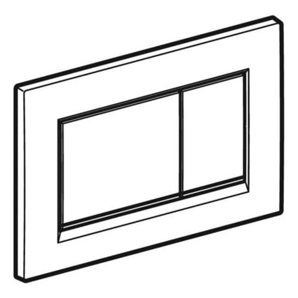 Geberit Kumanda Kapağı Sigma 30 Mat Siyah/Parlak/Mat Siyah 115.883.14.1 - 10x10 - Krom - Görsel 3