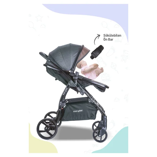 Baby Care Bc-315 Safari Pro Kahverengi Travel Sistem Bebek Arabası - Görsel 7