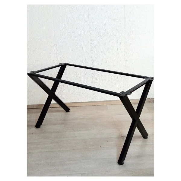 Wood Idea X Yemek Masası Metal Ayak Salon Cafe Ofis Mutfak Metal Masa Ayağı - Görsel 2