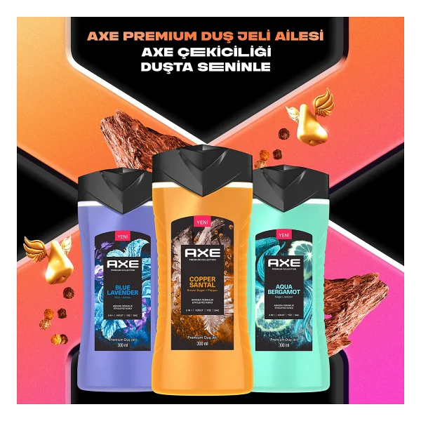 Axe Premium Collection Copper Santal 3 İn 1 300 Ml Duş Jeli - Görsel 9