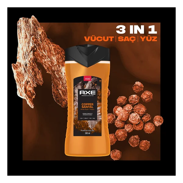 Axe Premium Collection Copper Santal 3 İn 1 300 Ml Duş Jeli - Görsel 8