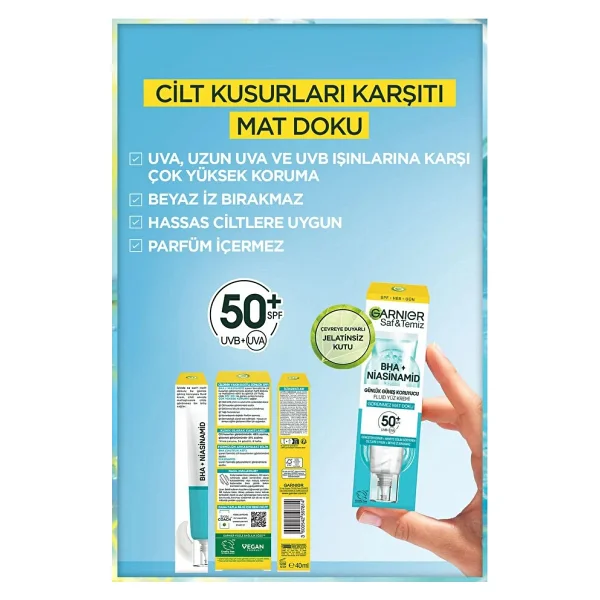 Garnier Bha+ Niasinamid 40 Ml 50 Faktör Güneş Kremi - Görsel 3