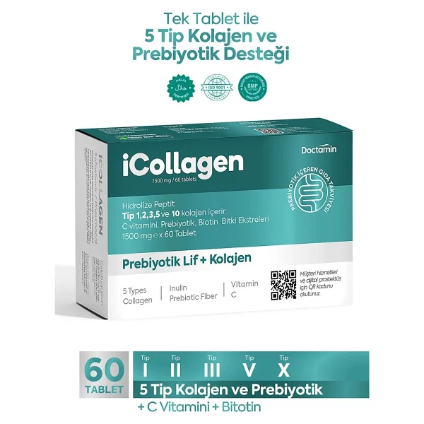 İcollagen Prebiyotik Lif Ve Kolajen 60 Tablet - Görsel 10