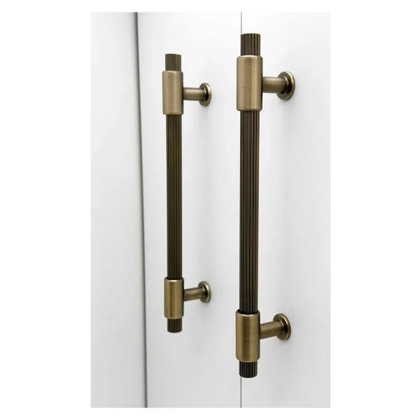 Koldoor Erva Handles 158 Mat Antik Sarı Mobilya TV Ünitesi Dolap Mutfak Çekmece Kulpu 128 Mm 5 Adet - Görsel 4