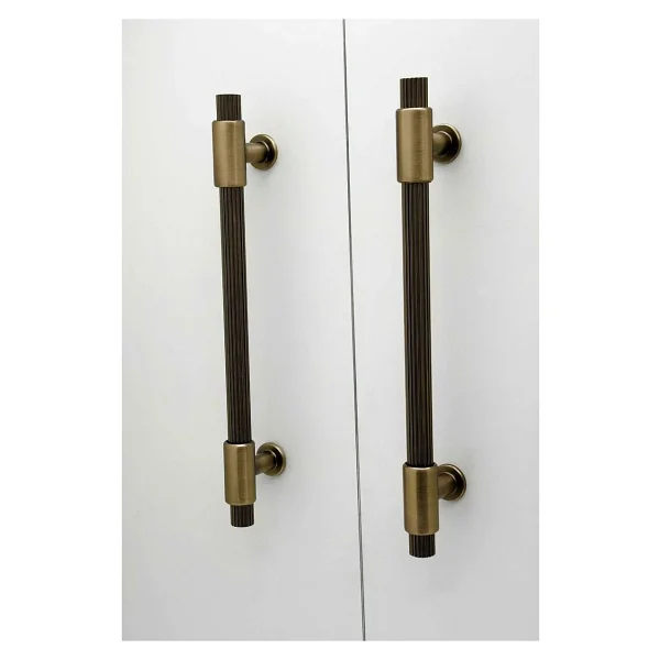Koldoor Erva Handles 158 Mat Antik Sarı Mobilya TV Ünitesi Dolap Mutfak Çekmece Kulpu 128 Mm 5 Adet - Görsel 5