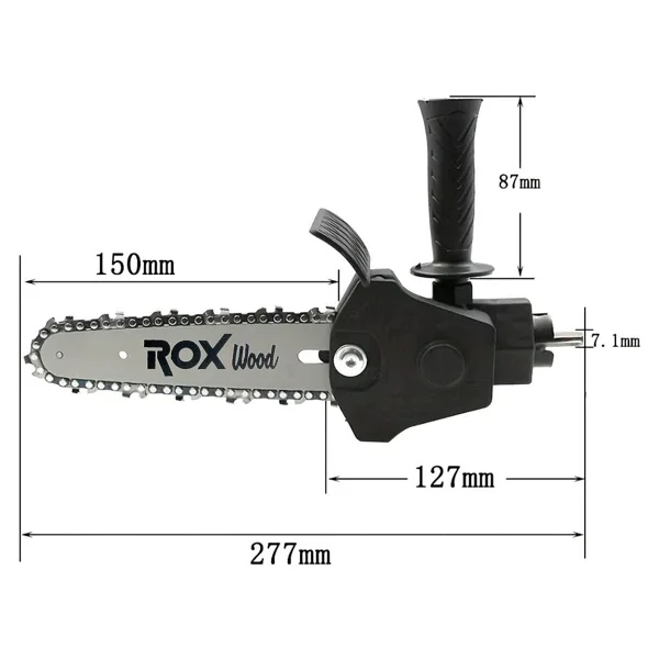 Rox Wood 0270 Matkaba Takılır Zincirli Dal Budama Testere Aparatı - Görsel 5