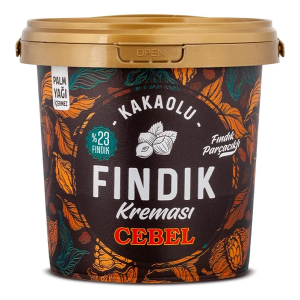 Cebel Parçacıklı Kakaolu Fındık Kreması Kova 900 Gr - Görsel 5