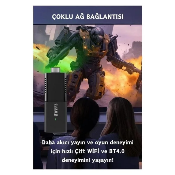 Torima TV Stick 4K Ultra HD Android TV Box - Görsel 5