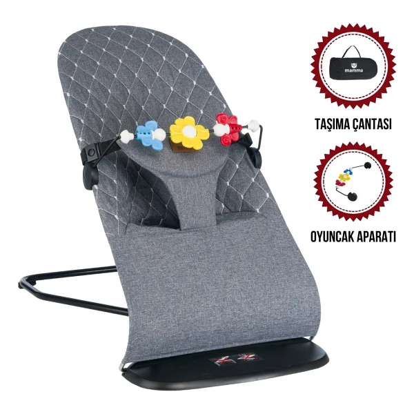 Mamma Smile Cotton Eco Sallanır Üç Kademeli Ana Kucağı - Görsel 8