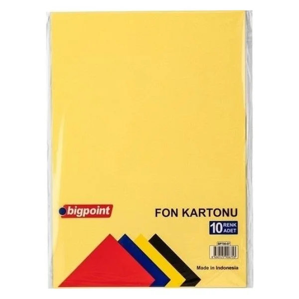 Bigpoint 50x70 Cm 160 Gr 10 Renk Fon Kartonu - Görsel 2