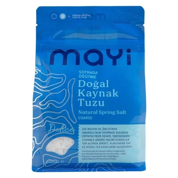 Mayi Tuz Sofrada Öğütme Doğal Kaynak Tuzu 500 Gr - Görsel 10