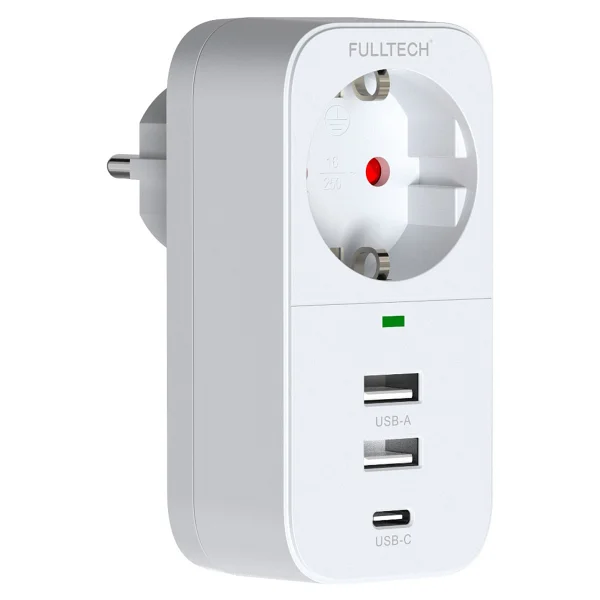 Fulltech Ftr-17 380 Joule Usb'li Kablosuz Akım Korumalı Priz - Görsel 3