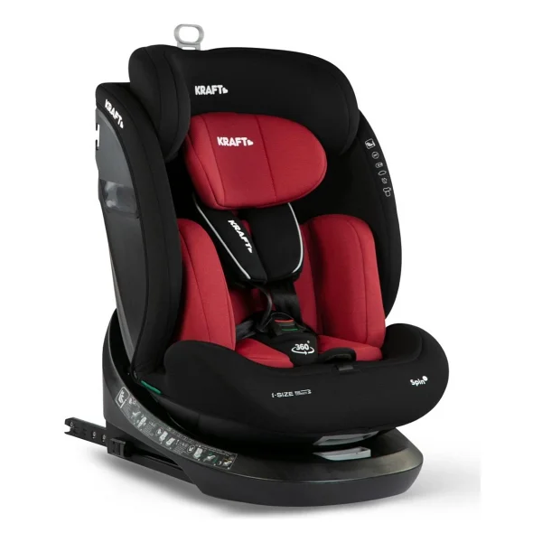 Kraft Spin I-Size Kırmızı 0-36 Kg Oto Koltuğu - Görsel 6