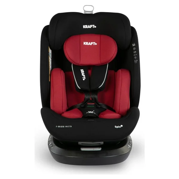 Kraft Spin I-Size Kırmızı 0-36 Kg Oto Koltuğu - Görsel 2