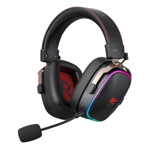 Havit Gamenote H2039bg RGB 7.1 Kablolu/Kablosuz Kulak Üstü Oyuncu Kulaklığı - Görsel 3