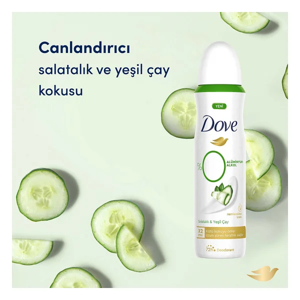 Dove Go Fresh Salatalık & Yeşil Çay 150 Ml Kadın Deodorant - Görsel 4