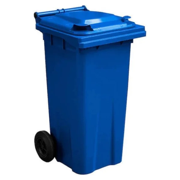 Mck Plus Mavi Plastik Çöp Konteyneri 120 Litre Konteyner - A+ Isıya Karşı Dayanıklı Malzeme - Mavi - Görsel 5