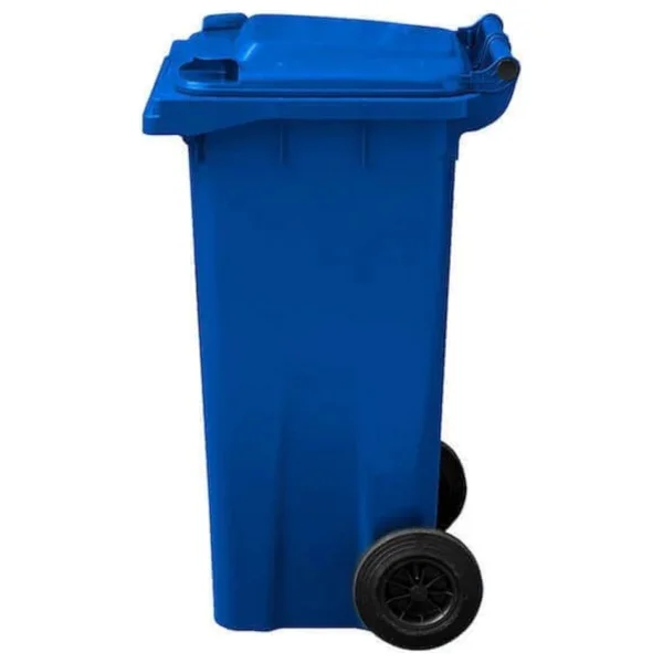 Mck Plus Mavi Plastik Çöp Konteyneri 120 Litre Konteyner - A+ Isıya Karşı Dayanıklı Malzeme - Mavi - Görsel 2