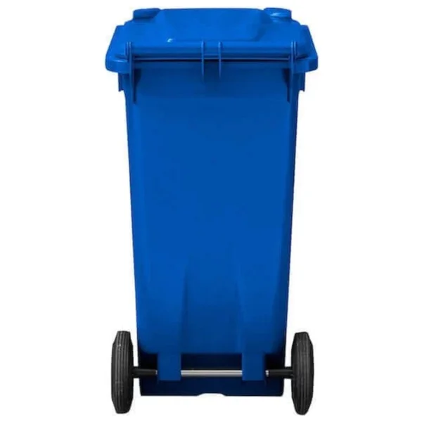 Mck Plus Mavi Plastik Çöp Konteyneri 120 Litre Konteyner - A+ Isıya Karşı Dayanıklı Malzeme - Mavi - Görsel 4