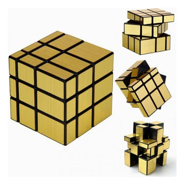 Moyu 3x3x3 Mirror Zeka Küpü Sihirli Zeka Küpü Gold Edition - Renkli - Görsel 2