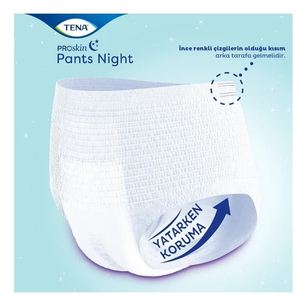 Tena Proskin Pants Night Large Büyük Beden Gece Için Süper Emici Külot 30 Lu Paket - 7322541214795 - L - XL - Görsel 2