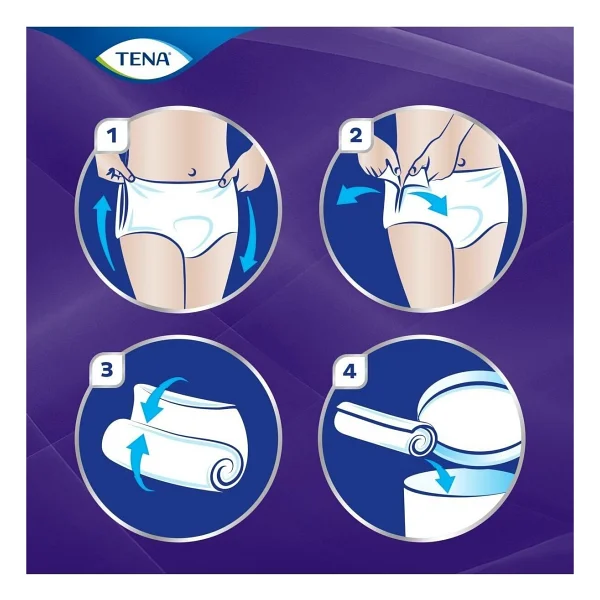 Tena Proskin Pants Night Large Büyük Beden Gece Için Süper Emici Külot 30 Lu Paket - 7322541214795 - L - XL - Görsel 4