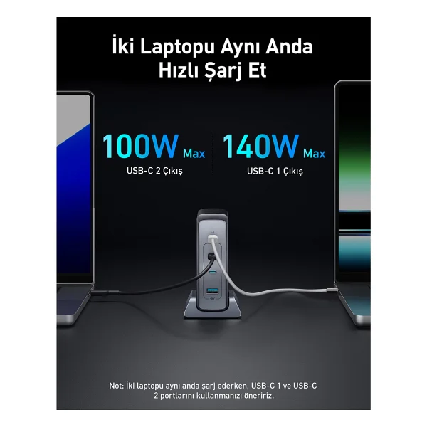 Anker Prime 749 A2342 240 W Hızlı Şarj Adaptörü - Görsel 3