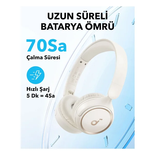Anker Soundcore H30i Kulak Üstü Bluetooth Kulaklık - Görsel 2