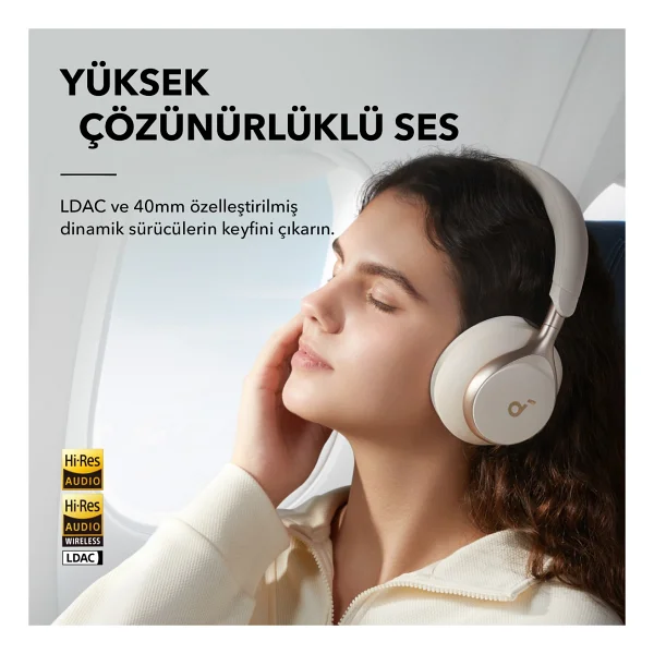 Anker Soundcore Space One ANC Kulak Üstü Bluetooth Kulaklık - Görsel 5