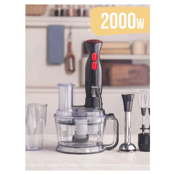Karaca Mastermaid Power Multifunctional 10in1 Matte Black 2000 W Gıda Hazırlama Seti - Görsel 6