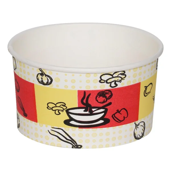 Chs Kapaklı Karton Çorba Kasesi 14 Oz - 25 Adet - Görsel 2