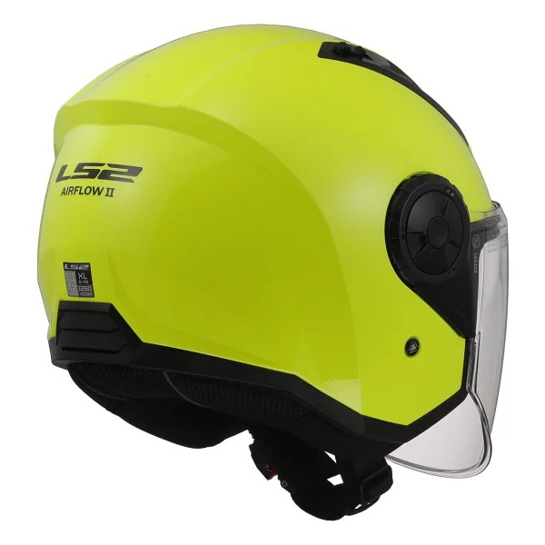 Ls2 Airflow 2 Neon Sarı Açık Motor Kaskı - Görsel 3