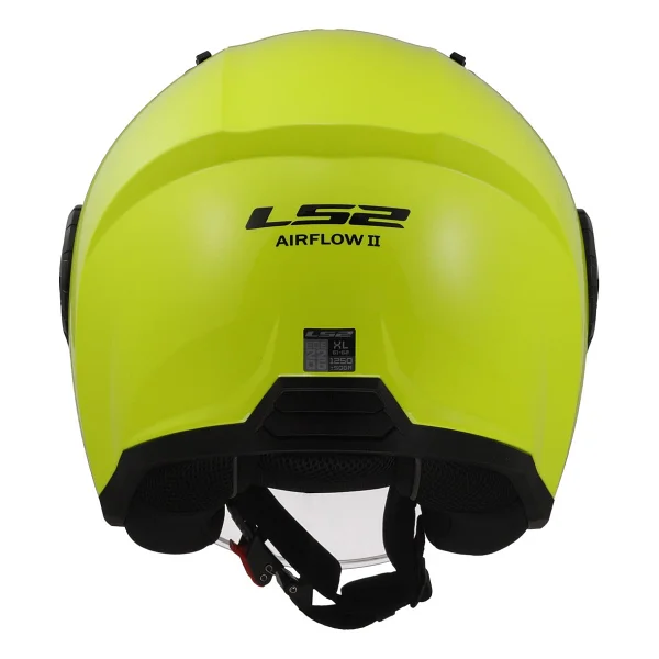 Ls2 Airflow 2 Neon Sarı Açık Motor Kaskı - Görsel 4