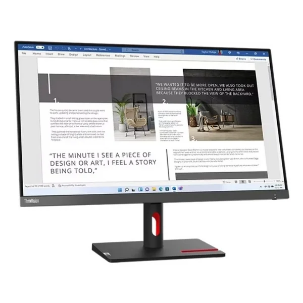 Lenovo Thinkvision S27i-30 63dfkat4tk 27" 4 Ms Full HD Ips 100 Hz Monitör - Görsel 2