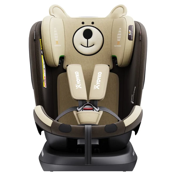 Yoyko Bear 360° Dönebilir Yatabilir Isofix Kahverengi 0-36 Kg Oto Koltuğu - Görsel 5