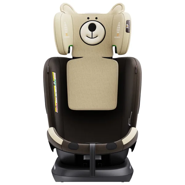 Yoyko Bear 360° Dönebilir Yatabilir Isofix Kahverengi 0-36 Kg Oto Koltuğu - Görsel 6