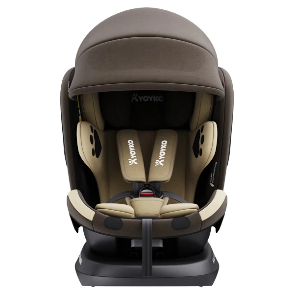 Yoyko Bear 360° Dönebilir Yatabilir Isofix Kahverengi 0-36 Kg Oto Koltuğu - Görsel 10