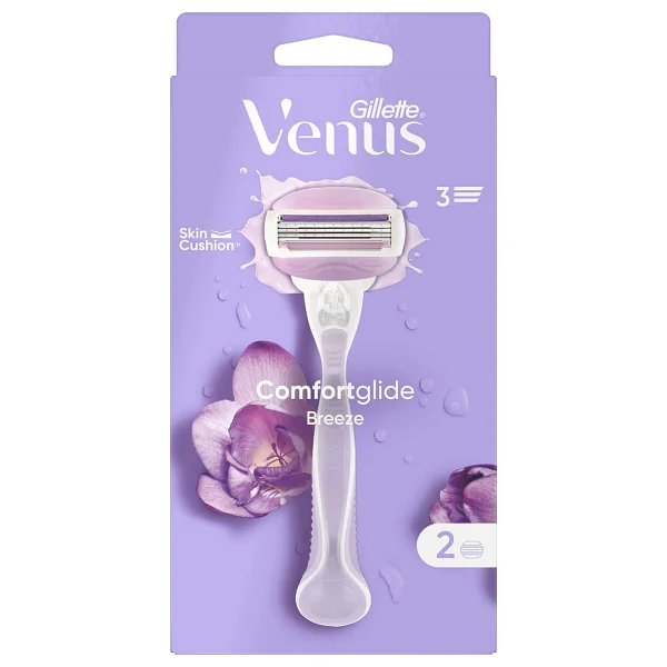 Gillette Venus Comfortglide Breeze 2 Başlıklı Kadın Tıraş Bıçağı - Görsel 2