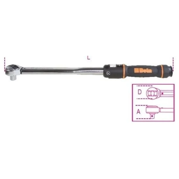 Beta 666/10x 1/2" 20-100 Nm Zero Reset Tork Anahtarı - Görsel 2