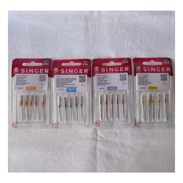 Singer Orijinal Dikiş Makinası İğnesi 4 Paket 20 Adet Uzun Süreli Kullanım İçin Döküm Malzeme - Görsel 4