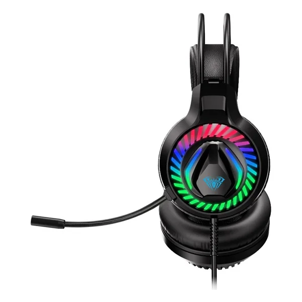 Aula S605 RGB USB Kablolu Kulak Üstü Oyuncu Kulaklığı - Görsel 3