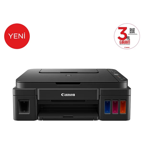 Canon Pixma G3410 Wi-Fi + Tarayıcı + Fotokopi Renkli Çok Fonksiyonlu Tanklı Mürekkep Püskürtmeli Yazıcı - Görsel 2