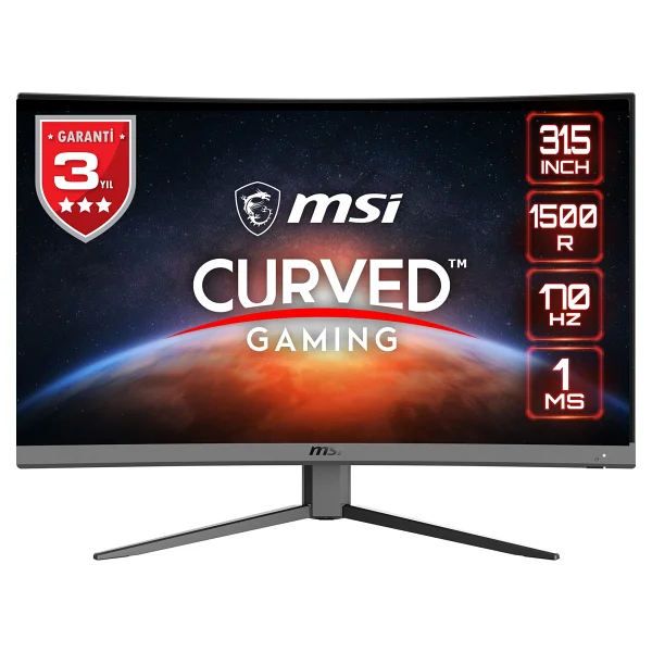 Msı Optix G32cq4 E2 31.5" 1 Ms 2k Curved 170 Hz Oyuncu Monitörü - Görsel 6