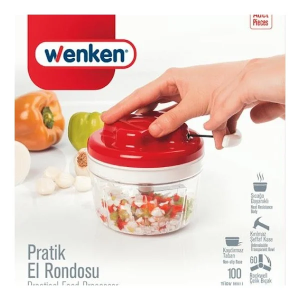 Wenken İpli Pratik El Rondosu - Cok Amacli Pratik Rondo Turkuaz - Görsel 2