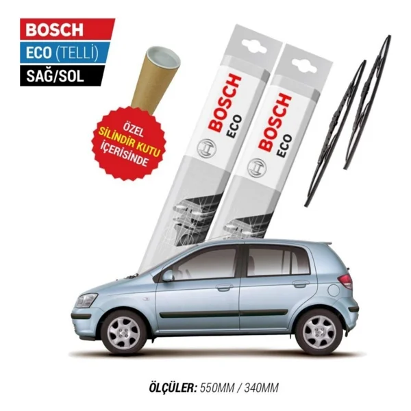 Hyundai Getz Silecek Takımı 2002-2011 Bosch Eco - Görsel 3