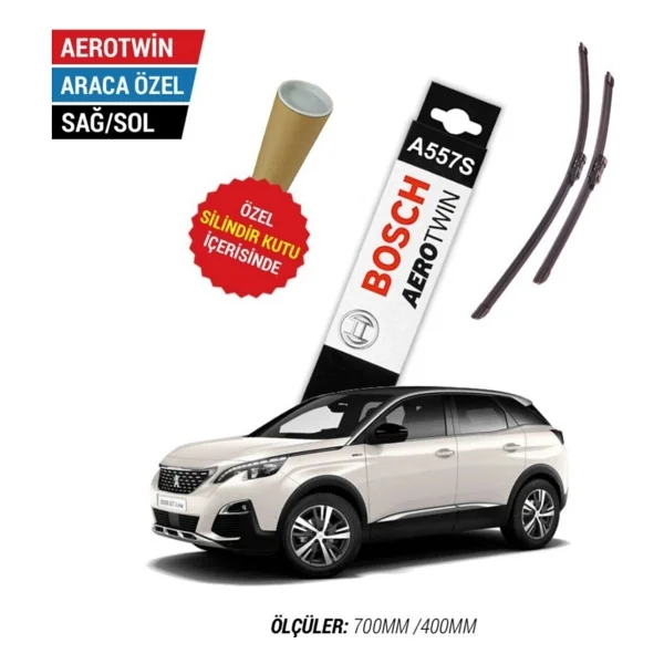 Peugeot 3008 Silecek Takımı 2017-2021 Bosch Aerotwin A557s - Görsel 4