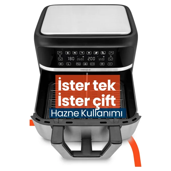 Goldmaster Doublefry Gm7489 9 Lt Yağsız Fritöz - Görsel 3