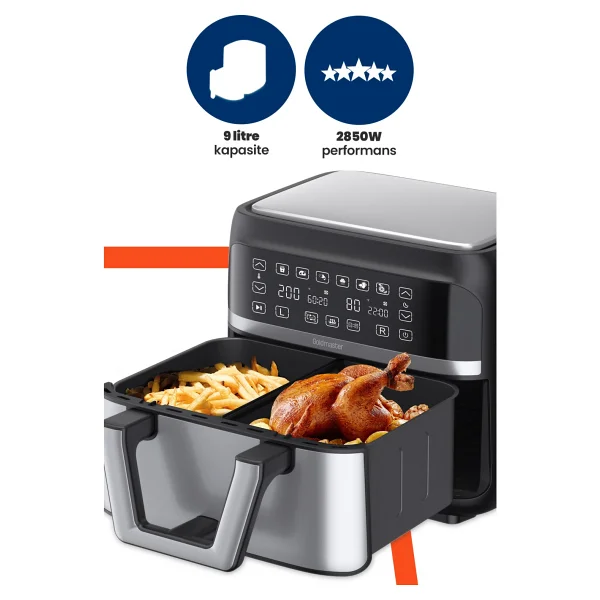 Goldmaster Doublefry Gm7489 9 Lt Yağsız Fritöz - Görsel 8